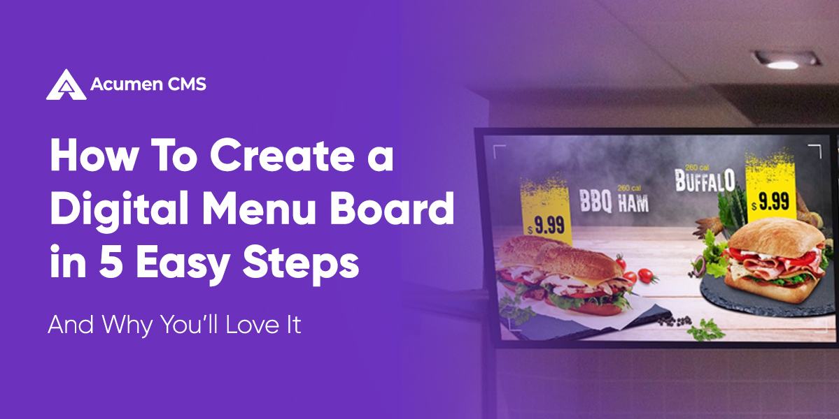 How to Create a Digital Menu Board