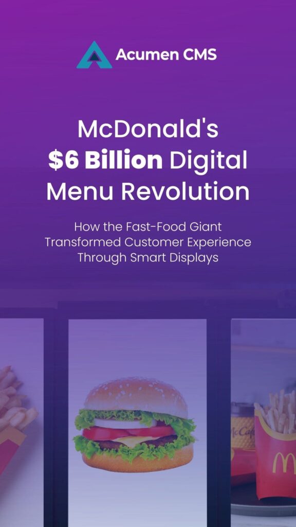 McDonald's Digital Menu Board Revolution - Acumen CMS
