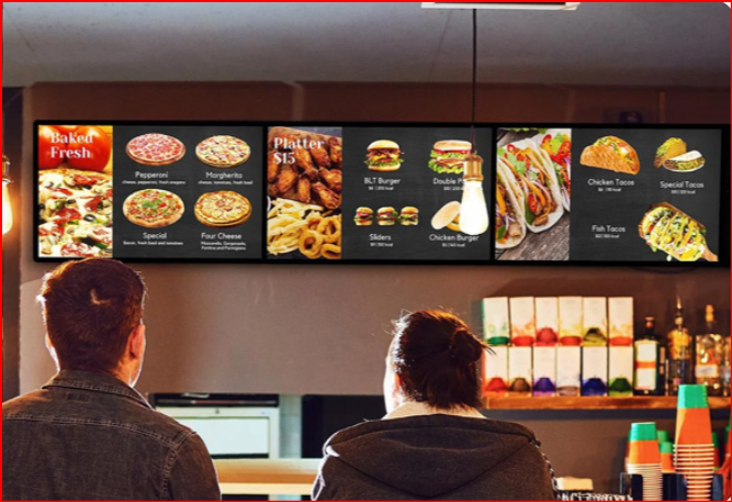 Digital signage system in hospitality sector