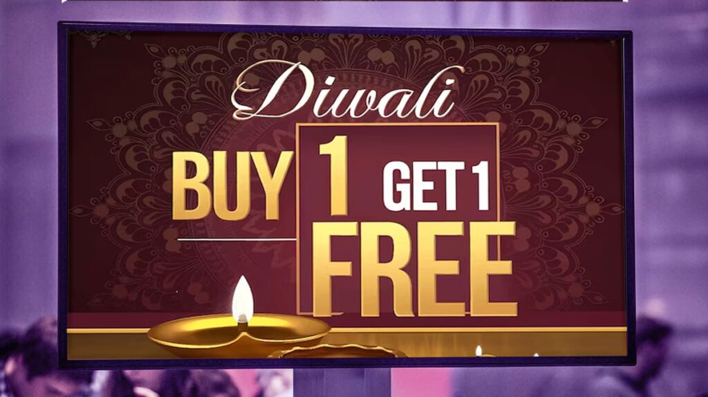 retailer use digital signage to promote real-time offers and deals.