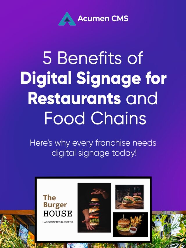 Digital Signage for Restaurants & Food Chains